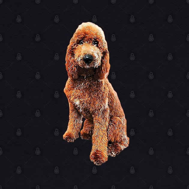 Goldendoodle Golden Doodle Cute Puppy Dog by ElegantCat